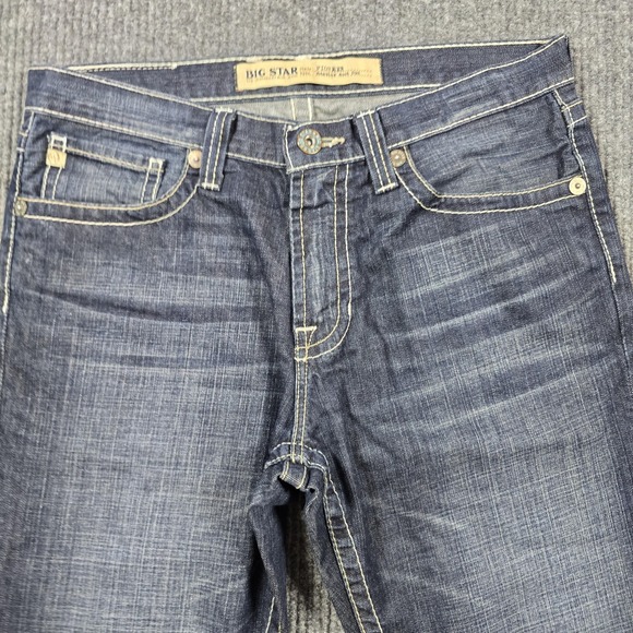 Big Star Pioneer Jeans Womens 33S Blue Regular Boot Cut Contrast Stitch Denim - Picture 1 of 15